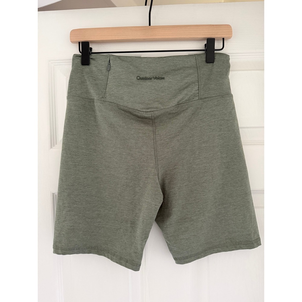 Outdoor Voices Womens Green Bike Shorts Activewear Athleisure